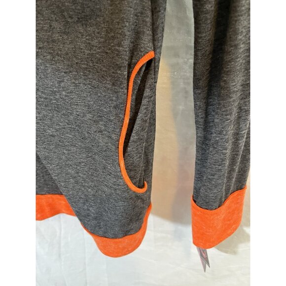 Colosseum Women’s NWT Large Gray Beavers Hooded Open Cardigan Sweater - Picture 4 of 9